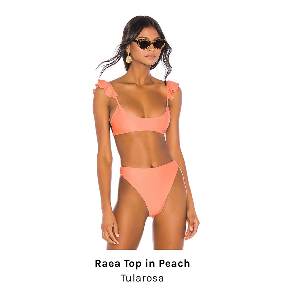 Tularosa neon peach bikini set
